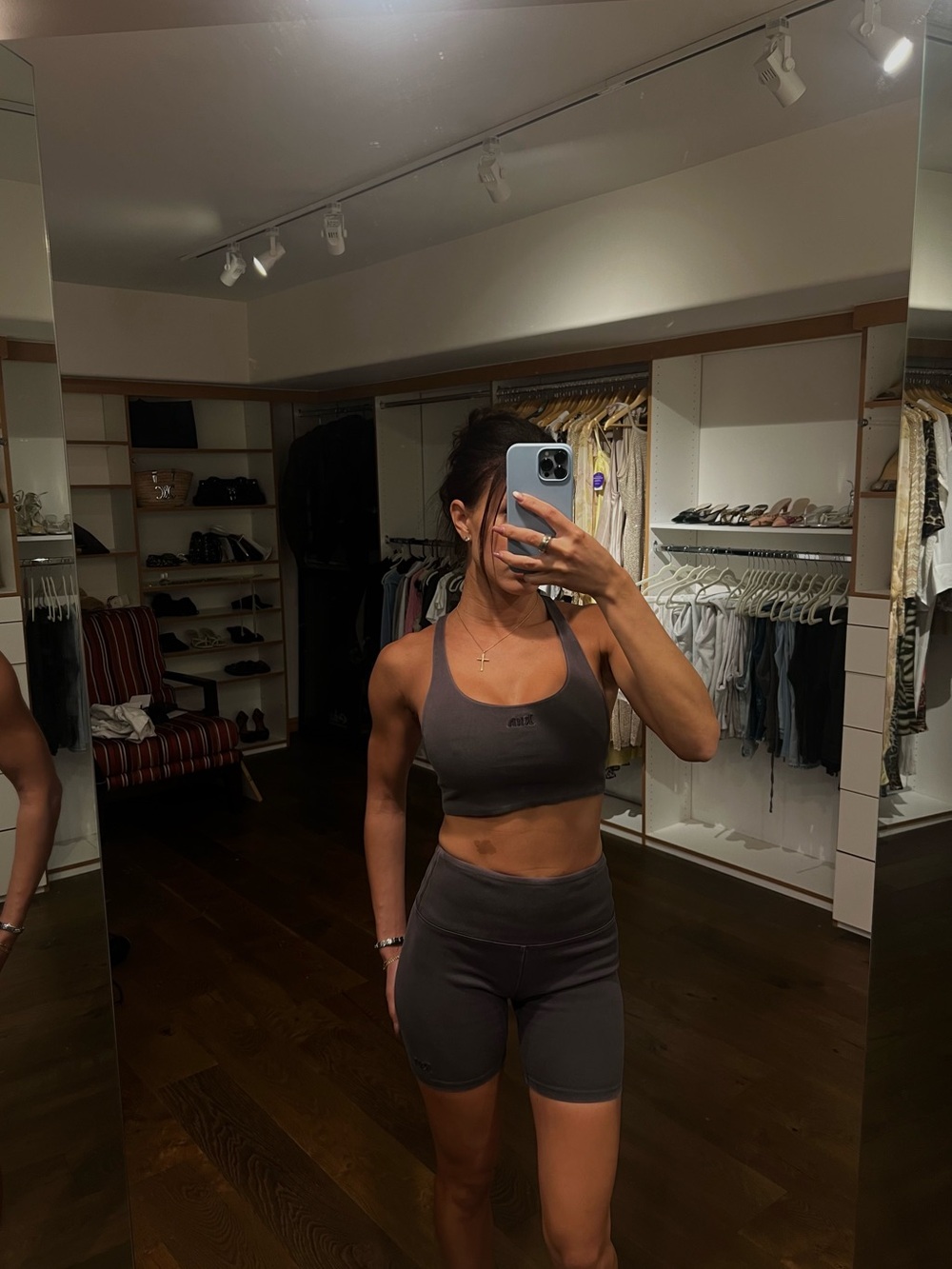 Kith sports bra biker shorts set